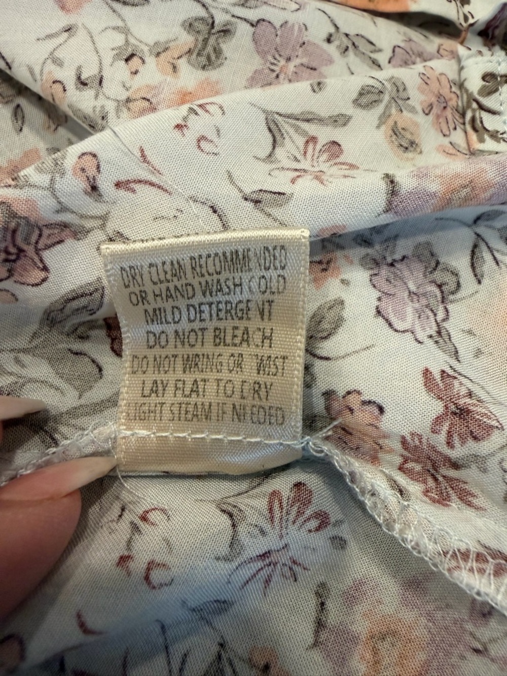 lovestitch White Floral Button-Front Blouse with Pink & Brown Floral Print - Picture 7 of 11